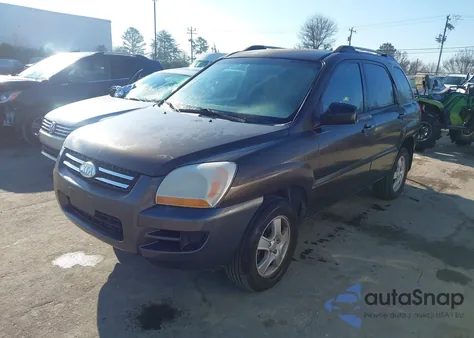 2007 Kia Sportage Lx z USA, uszkodzony, nr VIN KNDJF724677356384
